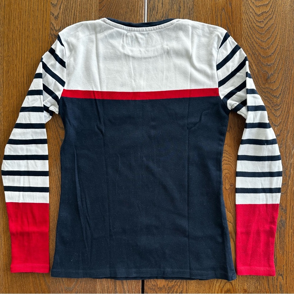 Bundle Tommy Hilfiger Long Short Sleeve T-Shirts White Navy Red Stripes Spots - Picture 10 of 10